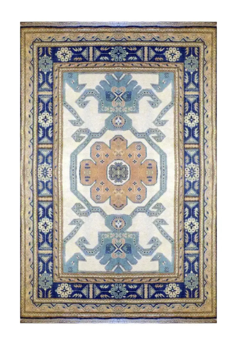 One Of The Kind Afghani Khotan Rug 7' x 5'